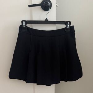 Zara Black Pleated Skort